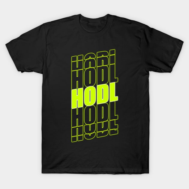 HODL All Your Crypto And Stocks - HODL Logo T-Shirt by surfer25